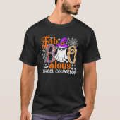 Fab Boo Lous School Counselor Funny Halloween Cost T-Shirt (Vorderseite)