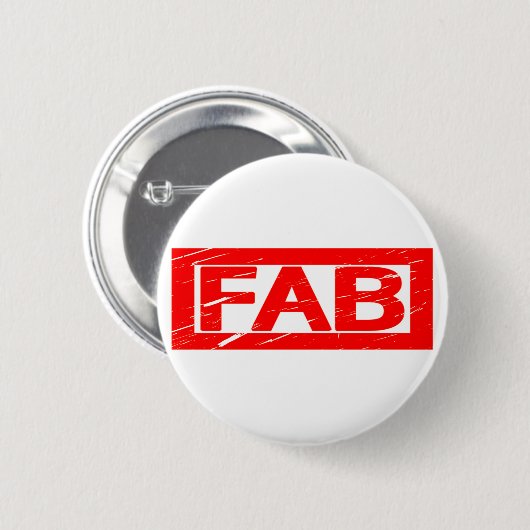 Fab Briefmarke Button (Vorne & Hinten)