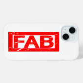 Fab Briefmarke Case-Mate iPhone Hülle (Rückseite (Horizontal))