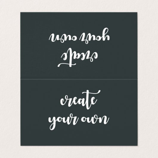 Fab "Budgetvorlage" Cool Visitenkarten (Außenseite Aufgefaltet)