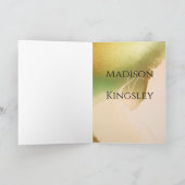 Fab Chartreuse Abstract Amazing Dankeskarte (Innenseite)