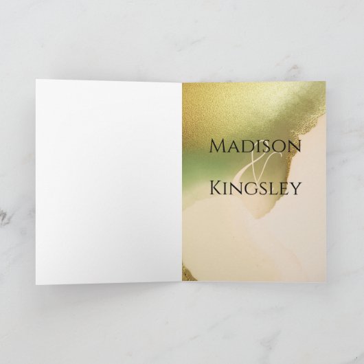 Fab Chartreuse Abstract Amazing Dankeskarte (Innenseite)