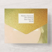 Fab Chartreuse 💚 Abstrakt unglaubliches Budget We All In One Einladung (Rückseite)