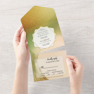 Fab Chartreuse 💚 Abstrakt unglaubliches Budget We All In One Einladung