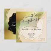Fab Chartreuse 🤵 kühne & stilvolle Budgetheirat Einladung (Vorne/Hinten)