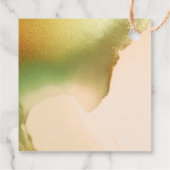 Fab Chartreuse 💚 kühne & stilvolle Budgetheirat Geschenkanhänger (Rückseite)