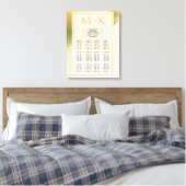 Fab Chartreuse 🤵 kühne & stilvolle Budgetheirat Leinwanddruck (Insitu (Schlafzimmer))