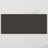 Fab Chartreuse 💚 kühne & stilvolle Budgetheirat Menükarte (Rückseite)