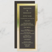 Fab Chartreuse 💚 kühne & stilvolle Budgetheirat Menükarte (Vorne/Hinten)