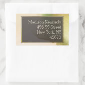 Fab Chartreuse 🤵 kühne & stilvolle Budgetheirat Rechteckiger Aufkleber (Tasche)