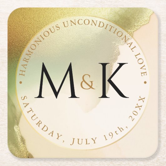 Fab Chartreuse 🤵 kühne & stilvolle Budgetheirat Rechteckiger Pappuntersetzer (Vorderseite)