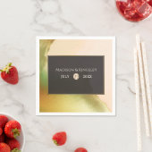 Fab Chartreuse 🤵 kühne & stilvolle Budgetheirat Serviette (Beispiel)