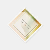 Fab Chartreuse 🤵 kühne & stilvolle Budgetheirat Serviette (Ecke)