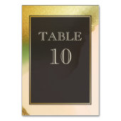 Fab Chartreuse 🤵 kühne & stilvolle Budgetheirat Tischnummer (Rückseite)