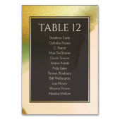 Fab Chartreuse 🤵 kühne & stilvolle Budgetheirat Tischnummer (Rückseite)