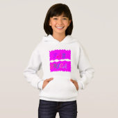 FAB CHICA LOGO Girls entwerfen rosa und farbige Te Hoodie (Vorne ganz)