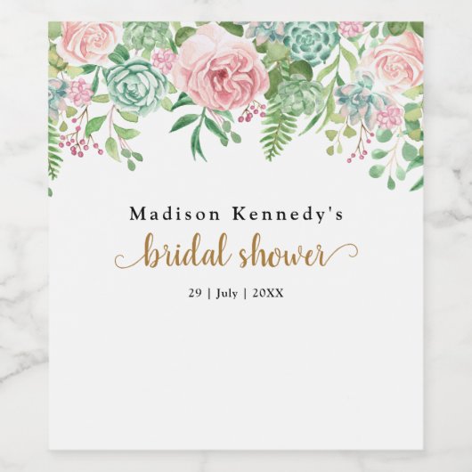 Fab Fab von Rosa Brautparty Weinetikett (Einzelnes Label)