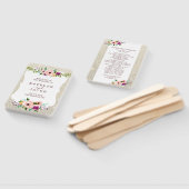 Fab Fan White Gold Floral Glitzer Fab zum Hochzeit Fächer (Non-assembled)