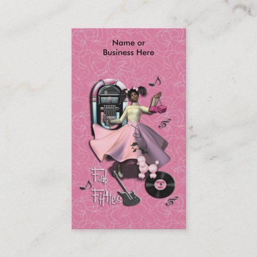 Fab Fifties Visitenkarte (Vorderseite)