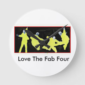 Fab Four Love Runde Wanduhr