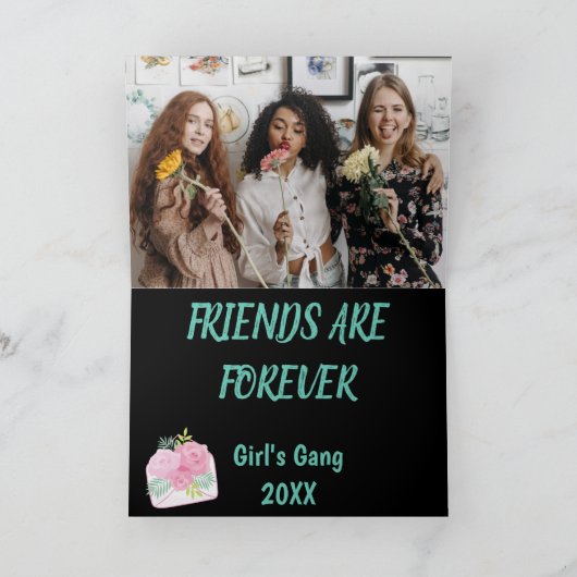 Fab Friends Girl's Gang Sentimental 4 Fotokarte Karte (Innenseite)