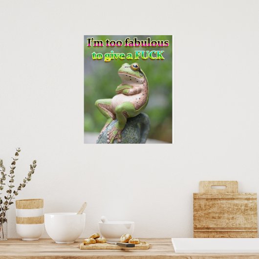 FAB FROG FREDDIE POSTER (Küche)