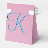 Fab Fun Cool rosa Monogramm Geschenkschachtel (Rückseite)