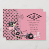 Fab Fünfzigerjahre Party Einladungen (Vorne/Hinten)