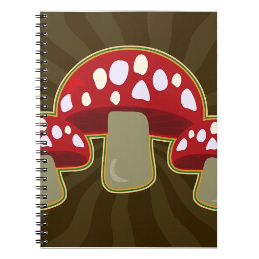 Fab Fungi Mushrooms Notizblock (Vorderseite)