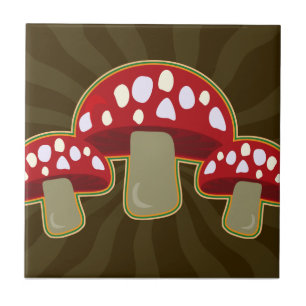 Fab Fungi Pilze Fliese