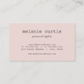 Fab GoldImitat-Glitzer-Herz-Rosa Visitenkarte (Rückseite)