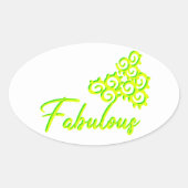 Fab Iz als Fab Duz Ovaler Aufkleber (Vorderseite)