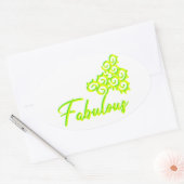 Fab Iz als Fab Duz Ovaler Aufkleber (Umschlag)