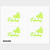 Fab Iz als Fab Duz Ovaler Aufkleber (Blatt)