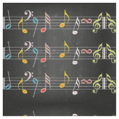 Fab Musiknoten auf Schwarzem Stoff (Nahaufnahme)