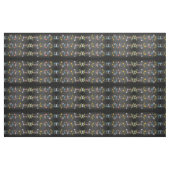Fab Musiknoten auf Schwarzem Stoff (Fat Quarter (45,7 x 55,9 cm))