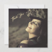 Fab Silhouette Glam Shoes Black Birthday Foto Dankeskarte (Rückseite)