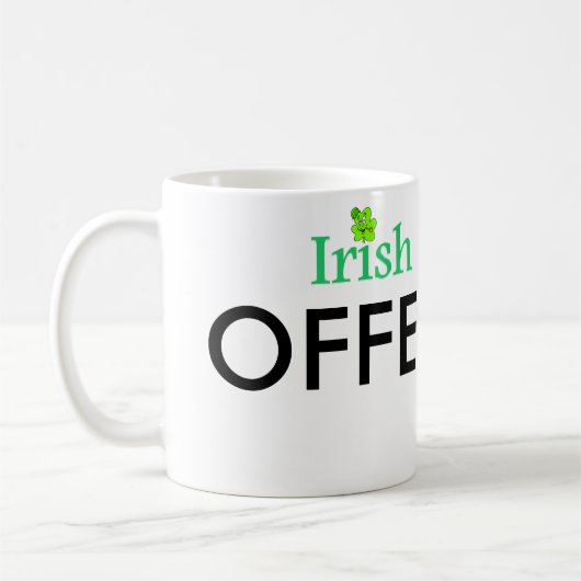 Fab Tasse Funny Irish Coffee Gag (Links)