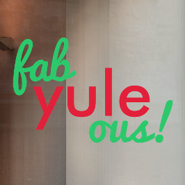 Fab Weihnachten Ous | Fabulous Christmas Stylish F Fensteraufkleber