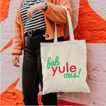 Fab Weihnachten Ous | Fabulous Christmas Stylish F Tragetasche<br><div class="desc">Fab Weihnachten ist ein tolles,  stilvolles "Fab-Tasche" in modernster Typografie in lustigem Rot und Grün in modernem minimalistischem Stil!</div>