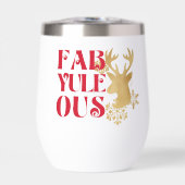Fab-Yule-Ous Christmas Reindeer Red & Gold (Vorderseite)