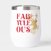Fab-Yule-Ous Christmas Reindeer Red & Gold (Rückseite)