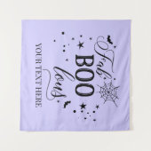 FabBOOlous Halloween black lilac Backdrop party Wandteppich (Vorderseite (Horizontal))