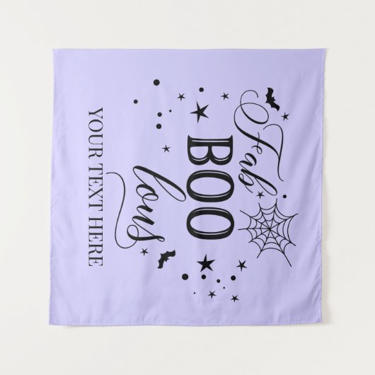 FabBOOlous Halloween black lilac Backdrop party Wandteppich (Vorderseite (Horizontal))