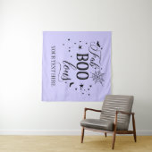 FabBOOlous Halloween black lilac Backdrop party Wandteppich (Beispiel (Horizontal))