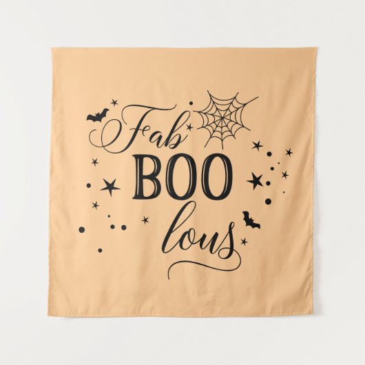 FabBOOlous Halloween orange Backdrop party Wandteppich (Vorderseite)