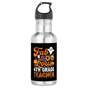 Fabel-hafte 4. Klasse Lehrer Halloween Edelstahlflasche