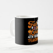 Fabel-hafte 4. Klasse Lehrer Halloween Kaffeetasse (Vorderseite Links)