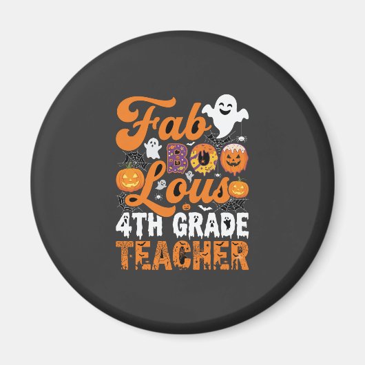 Fabel-hafte 4. Klasse Lehrer Halloween Magnet (Vorne)