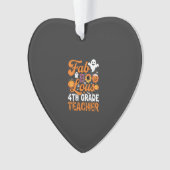 Fabel-hafte 4. Klasse Lehrer Halloween Ornament (Vorderseite)